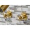 Kingston Brass Tub and Shower Faucet, Brushed Brass, Wall Mount KBX8147ZX - alternate 4